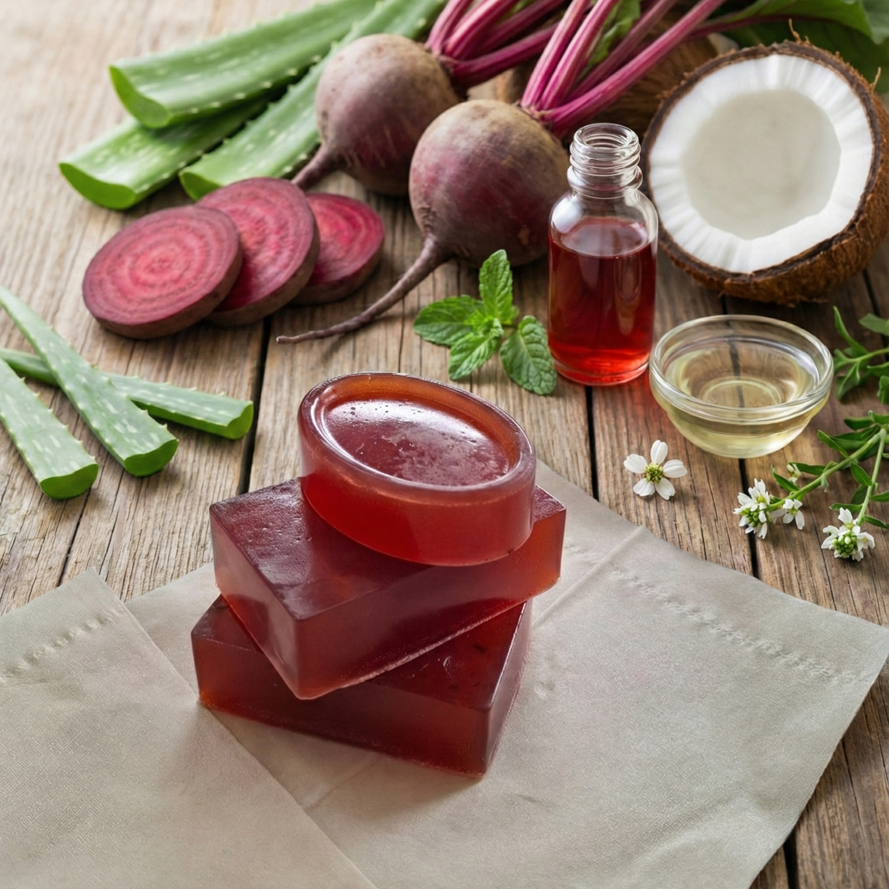 BEETROOT HERBAL SOAP For Pigmentation Control & Moisturizing