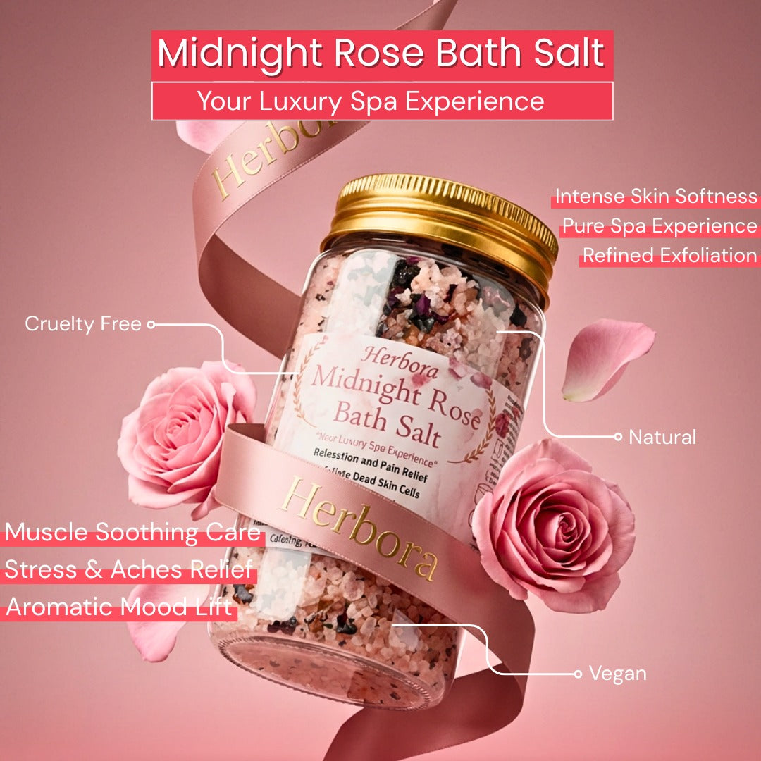 MIDNIGHT ROSE BATH SALT:  Your Luxury Spa Experience