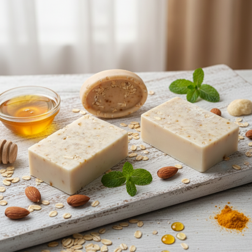 OATS & ALMOND OIL HERBAL SOAP