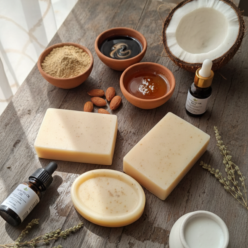 MULTANI MITTI HERBAL SOAP with OUD AROMA