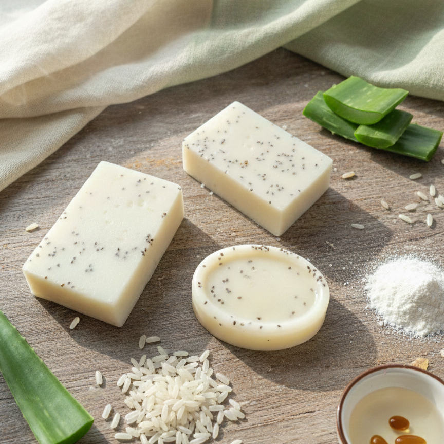 RICE & CHIA SEED HERBAL SOAP [Best Seller]