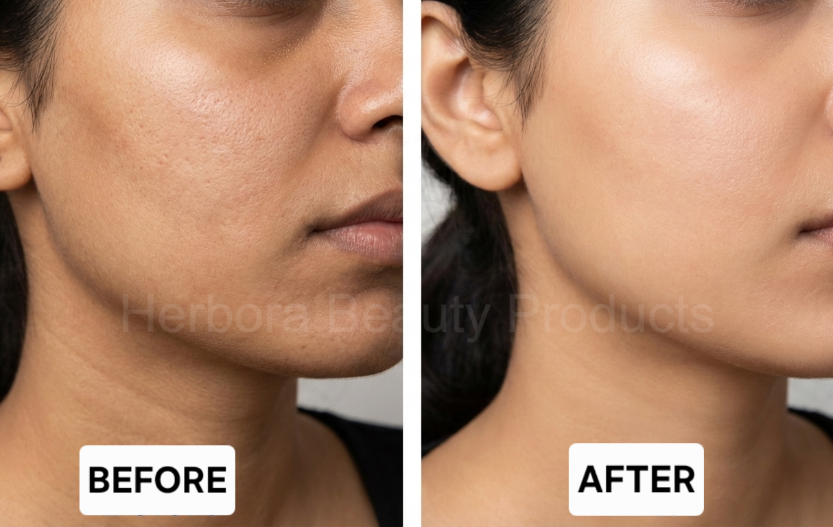 Before and after result