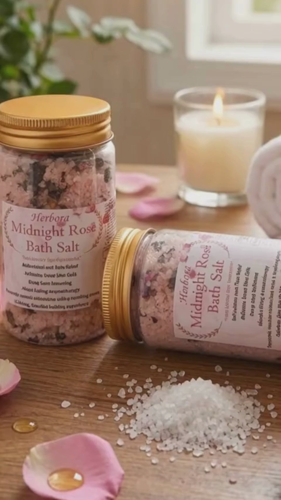 MIDNIGHT ROSE BATH SALT:  Your Luxury Spa Experience