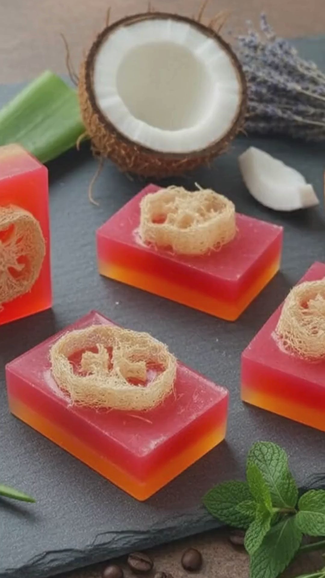 ORGANIC LOOFAH SOAP for Body Scrubbing and Detan