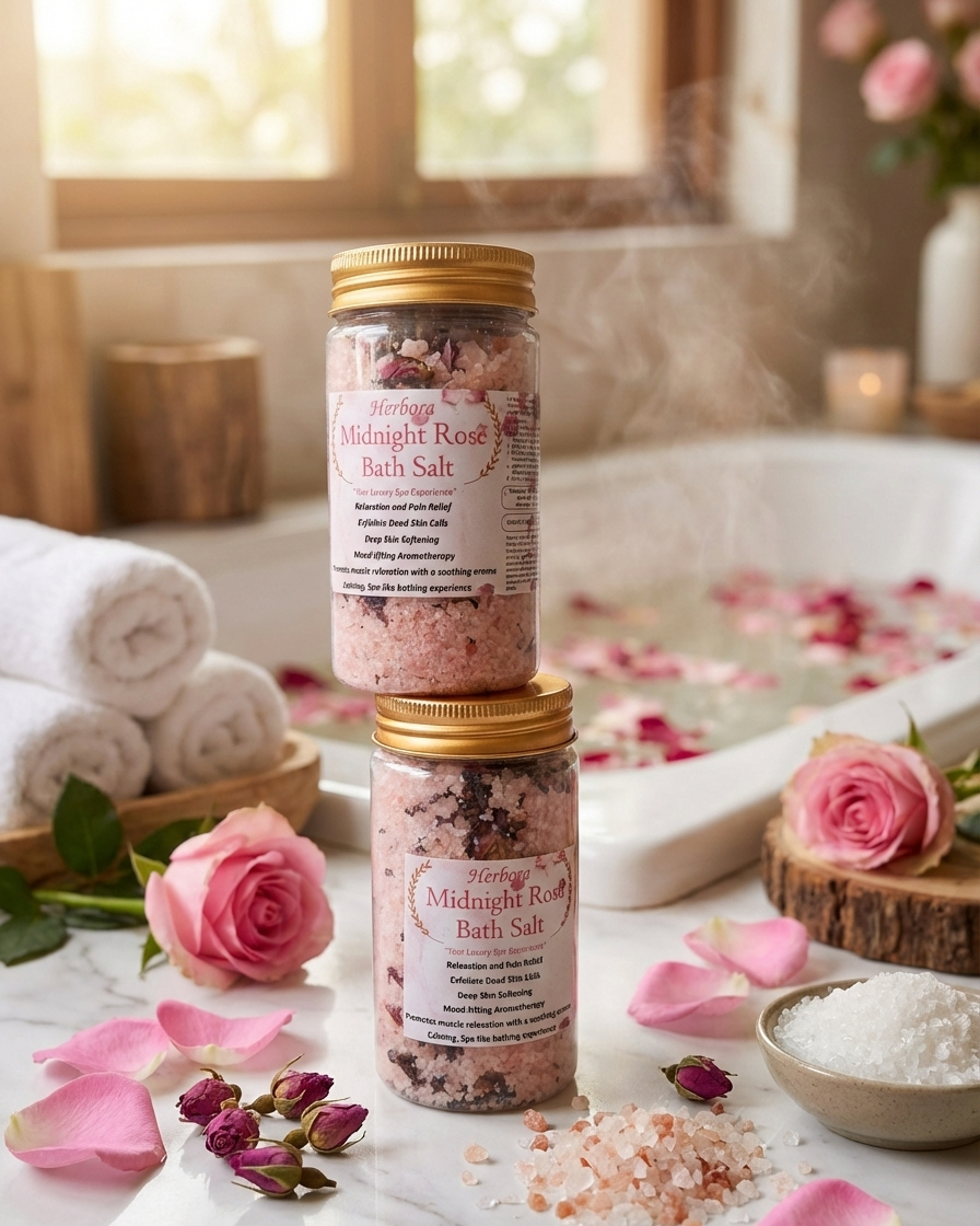 MIDNIGHT ROSE BATH SALT:  Your Luxury Spa Experience